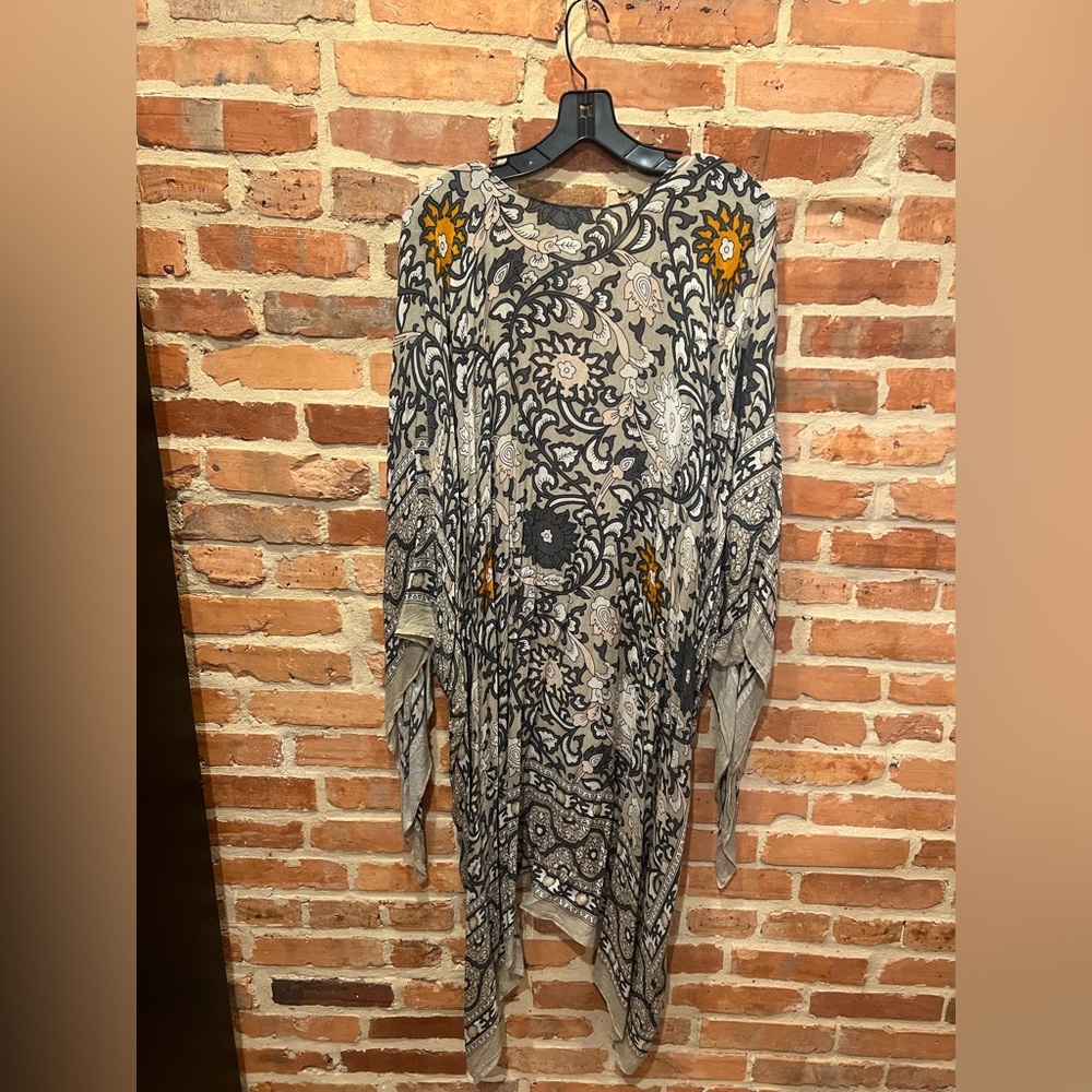 Free people Magic Dance Border Print Duster Kimono mushroom combo one size - Picture 5 of 6